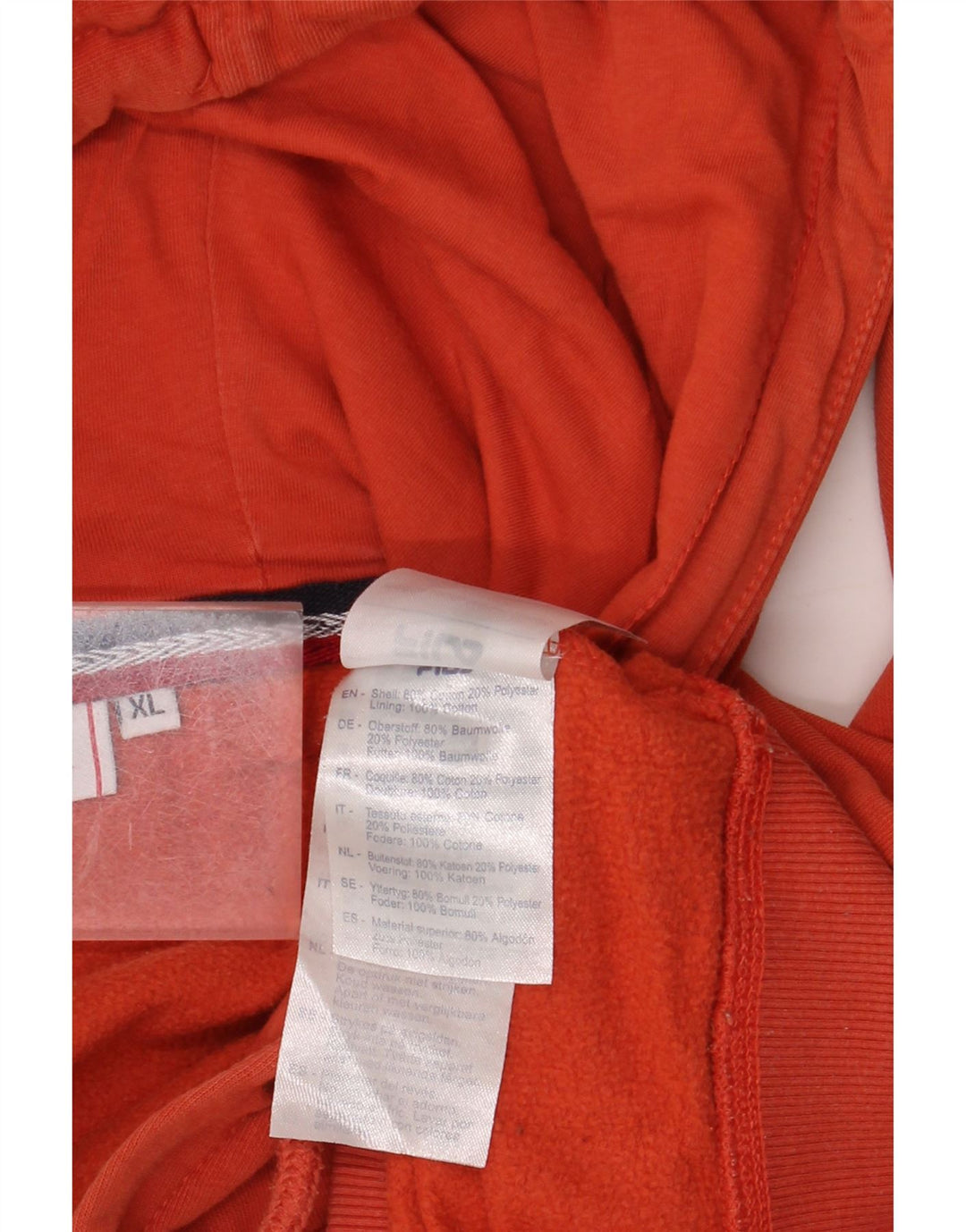 Ανδρικό γραφικό κουκούλα FILA XL Πορτοκαλί βαμβακερό