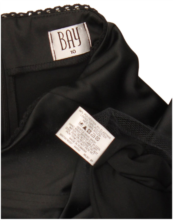 Bay Γυναικείο Στράπλες Φόρεμα UK 10 Small Black Polyester