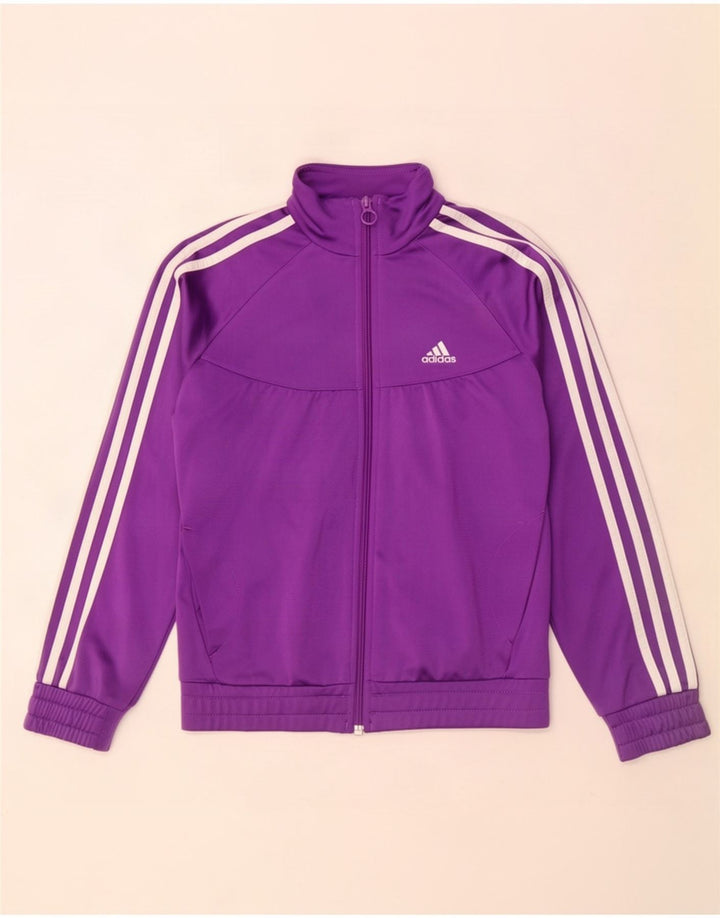 Κορίτσια αθλητική φόρμα Adidas Top Jacket 11-12 Years Purple Polyester