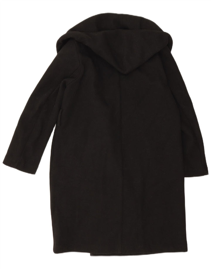 Zara Γυναικείο Παλτό με διπλό στήθος UK 10 Small Black Polyester
