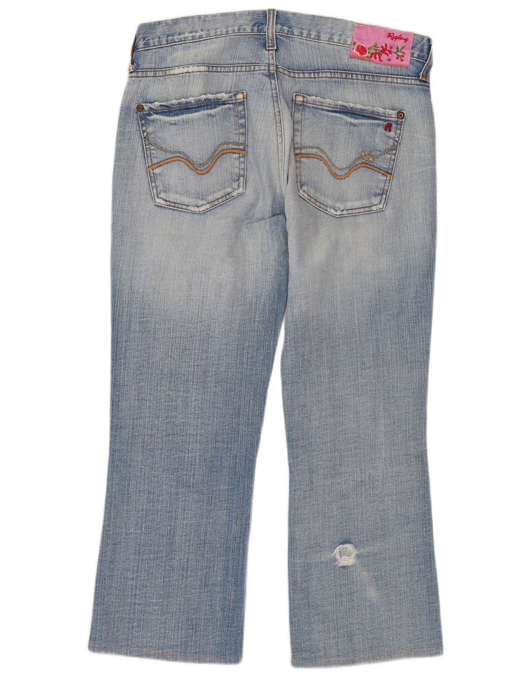 Replay Γυναικείο Cropped Jeans W27 L23 Blue Cotton