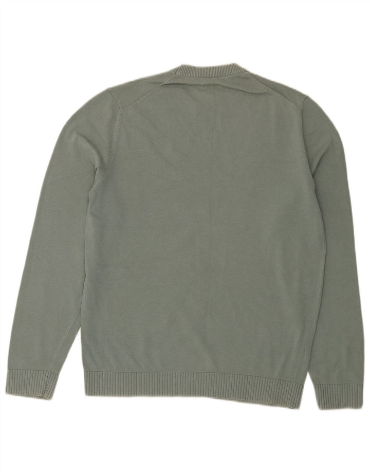 Ανδρικό πουλόβερ Massimo Dutti Crew Neck Jumper Μεσαίο πράσινο