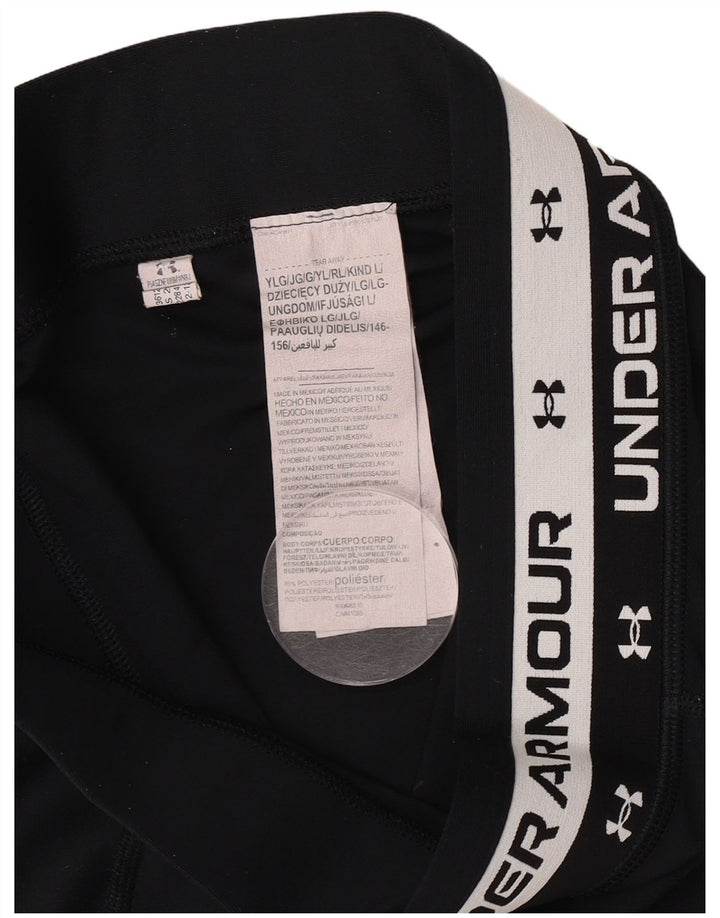 Under Armour Girls Graphic κολάν 11-12 ετών Μεγάλο Μαύρο Πολυεστέρα
