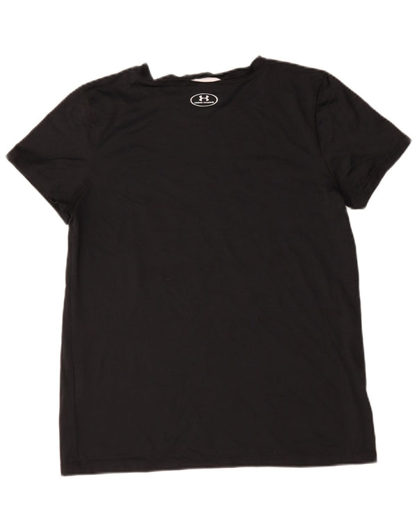 Under Armour Γυναικείο γραφικό T-Shirt Top UK 14 Medium Black