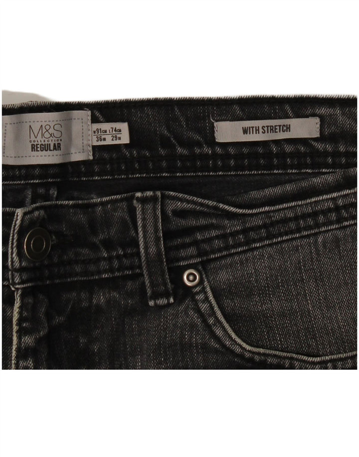 Marks & Spencer Ανδρικό τζιν κανονικό ίσιο W36 L29 Γκρι