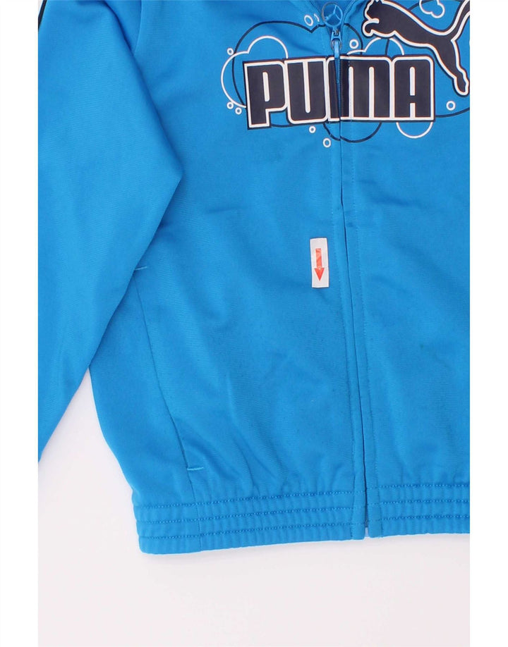 Puma Boys Graphic αθλητική φόρμα Top Jacket 2-3 Years Blue Colourblock