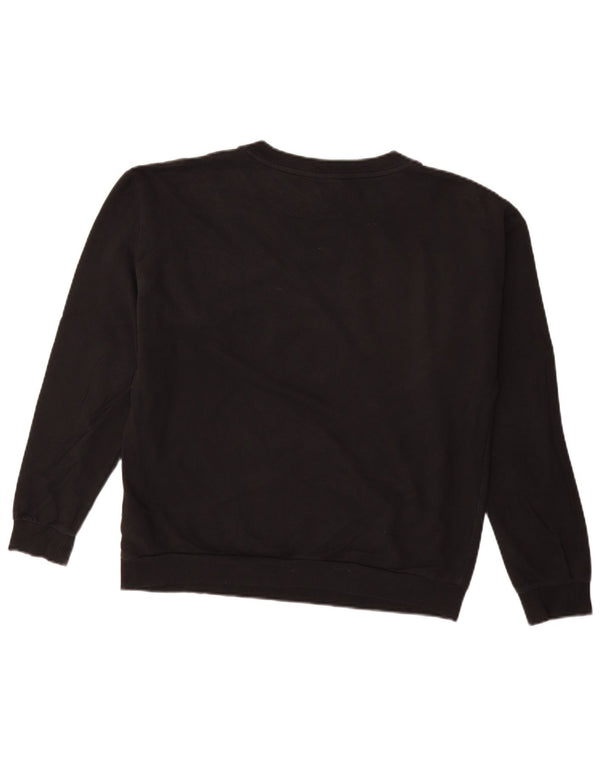 Γυναικείο γραφικό φούτερ ADIDAS Jumper UK 12 μεσαίο μαύρο βαμβακερό