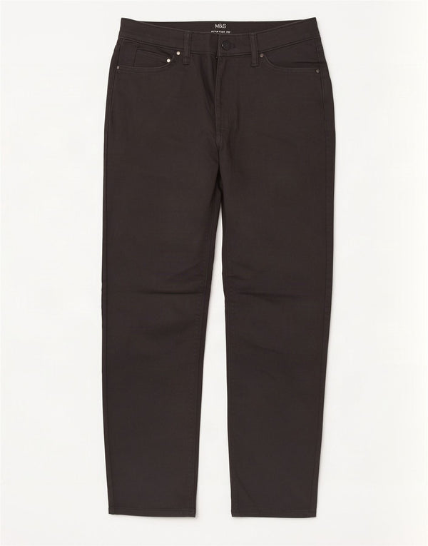 Marks & Spencer Γυναικείο ίσιο τζιν W30 L29 Γκρι βαμβακερό