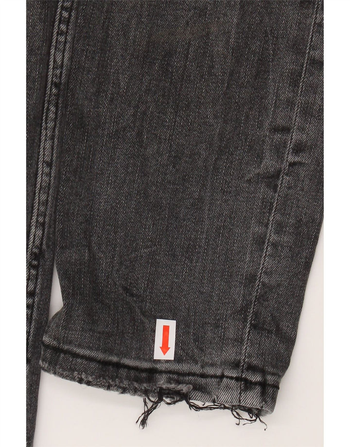 ZARA Γυναικείο στενό τζιν ψηλόμεσο EU 38 Small W28 L27 Γκρι βαμβακερό
