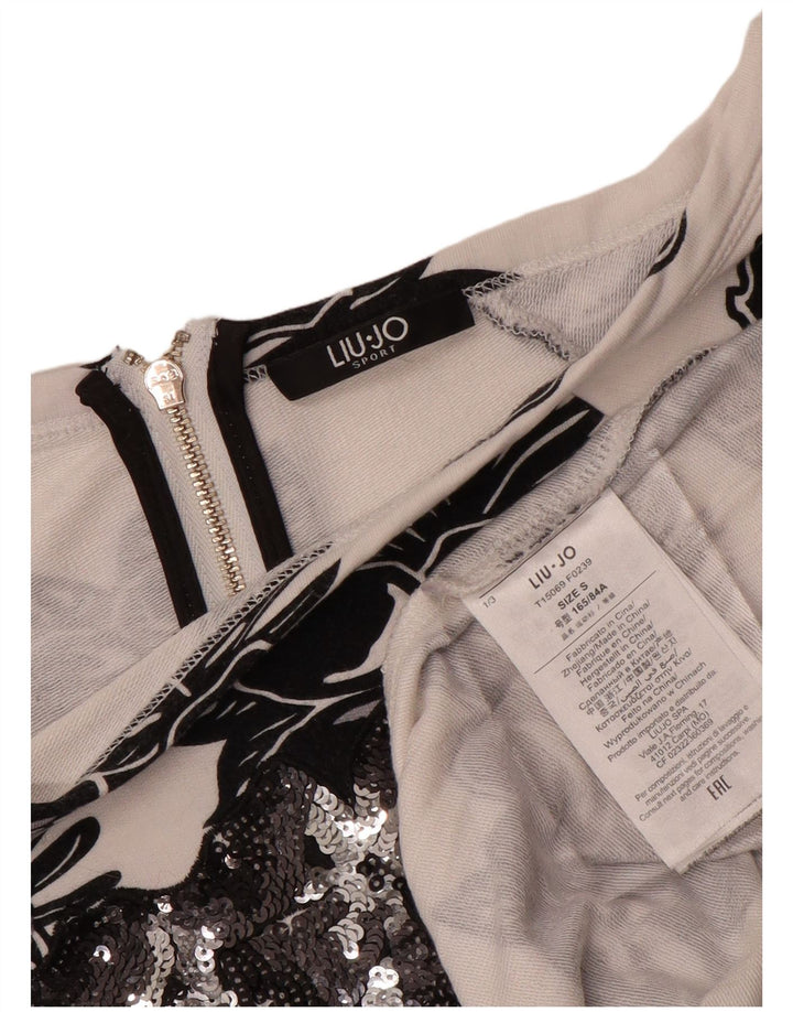 LIU JO Γυναικεία φούτερ Jumper UK 10 Small White Floral Viscose