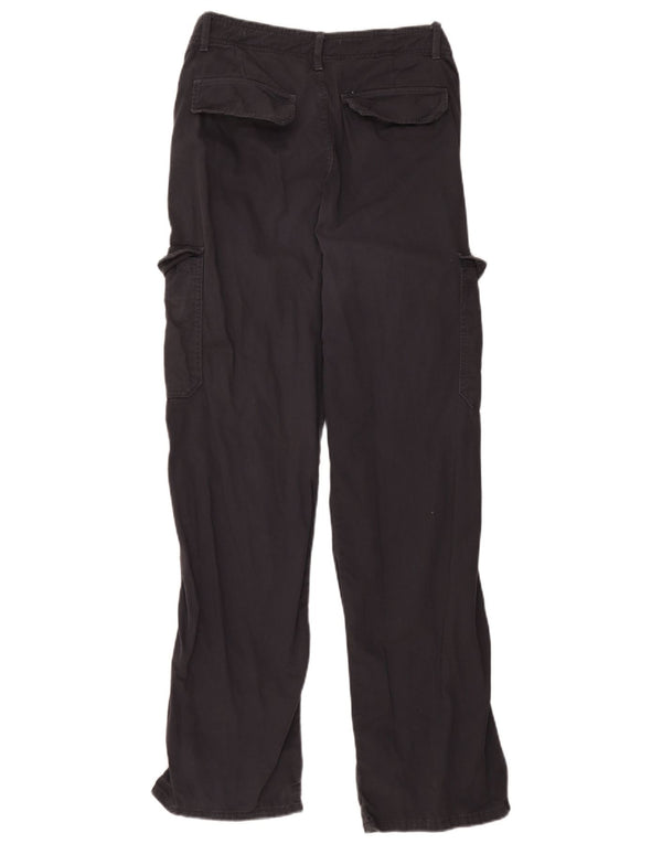 Zara Γυναικείο ίσιο παντελόνι Cargo EU 38 Small W28 L30 Navy Blue Cotton