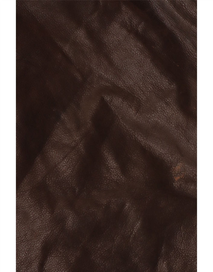 Vintage Ανδρικό Δερμάτινο Μπουφάν IT 50 Μεγάλο Καφέ Δερμάτινο