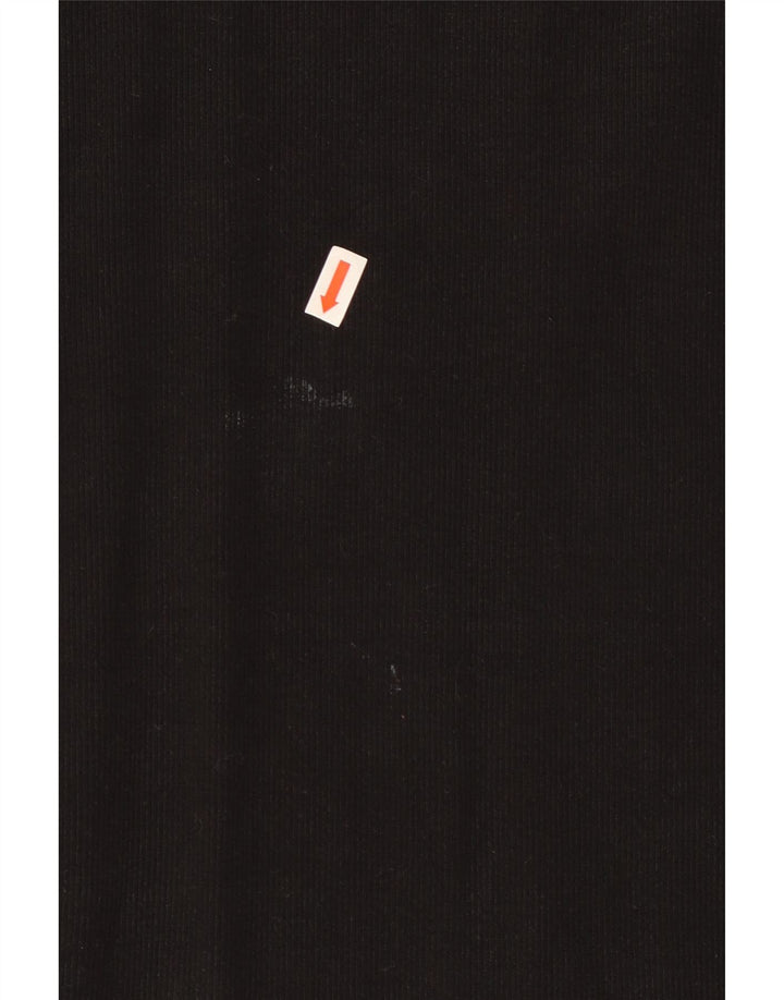 Zara Γυναικείο Αμάνικο Bodycon Φόρεμα UK 12 Medium Black