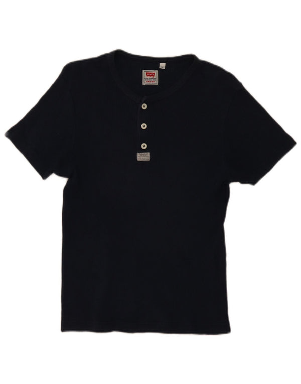 Γυναικείο T-Shirt Levi's Top UK 14 Large Navy Blue