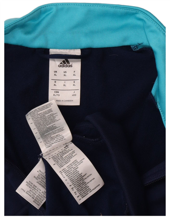 Ανδρική φόρμα Adidas Top Jacket XL Navy Blue Colorblock Polyester