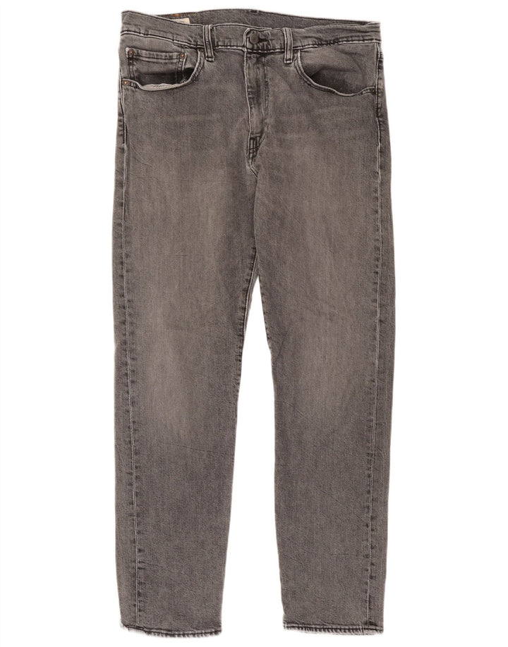 Levi's Mens 502 Tapered Jeans W34 L32 Γκρι βαμβακερό