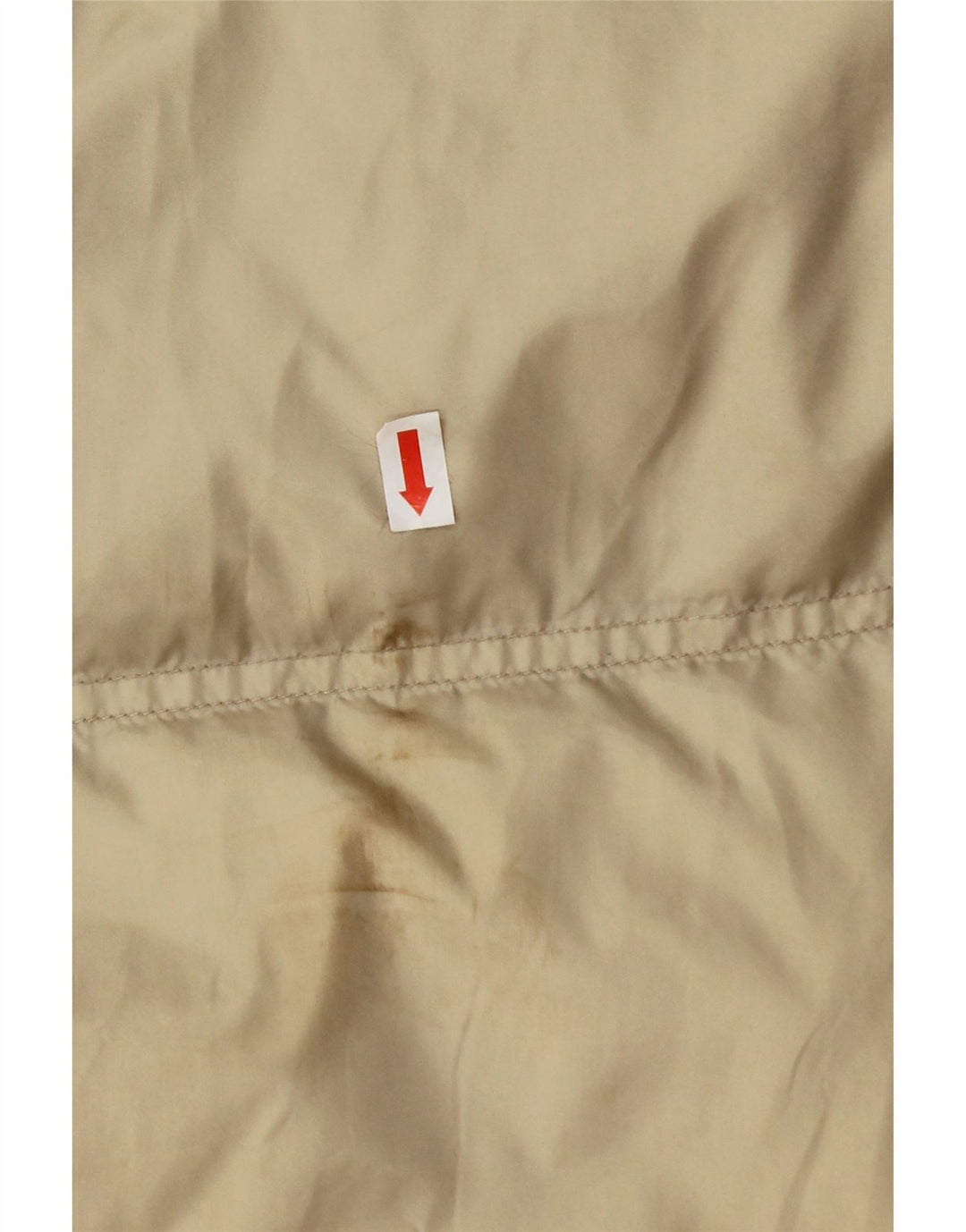 FILA Womens Hooded Padded Coat UK 14 Medium Beige Polyamide Vintage Fila and Second-Hand Fila from Messina Hembry 