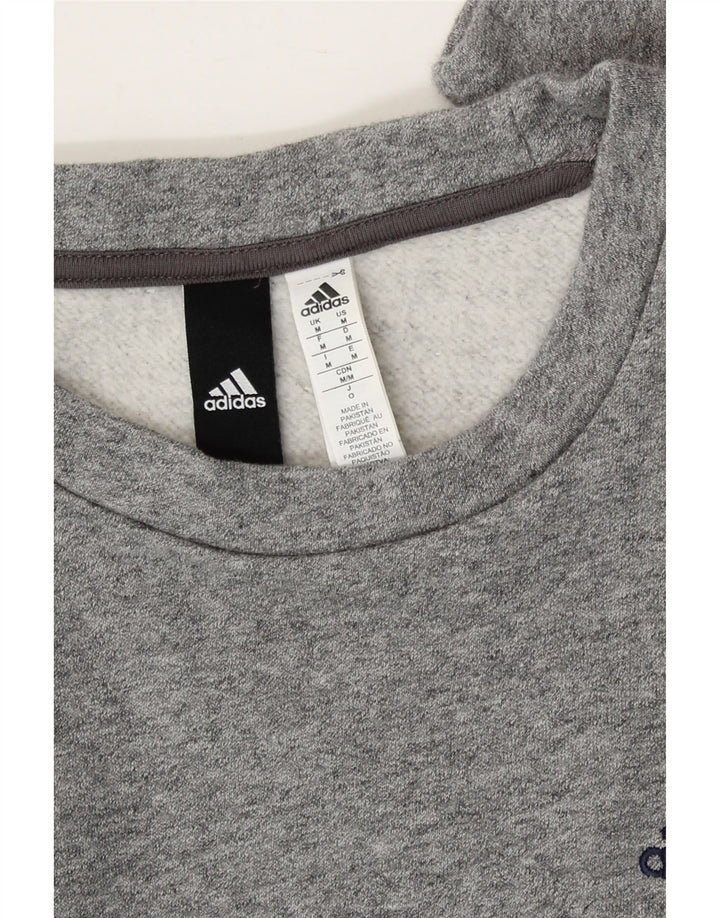 ADIDAS Mens Sweatshirt Jumper Medium Grey Cotton Vintage Adidas and Second-Hand Adidas from Messina Hembry 