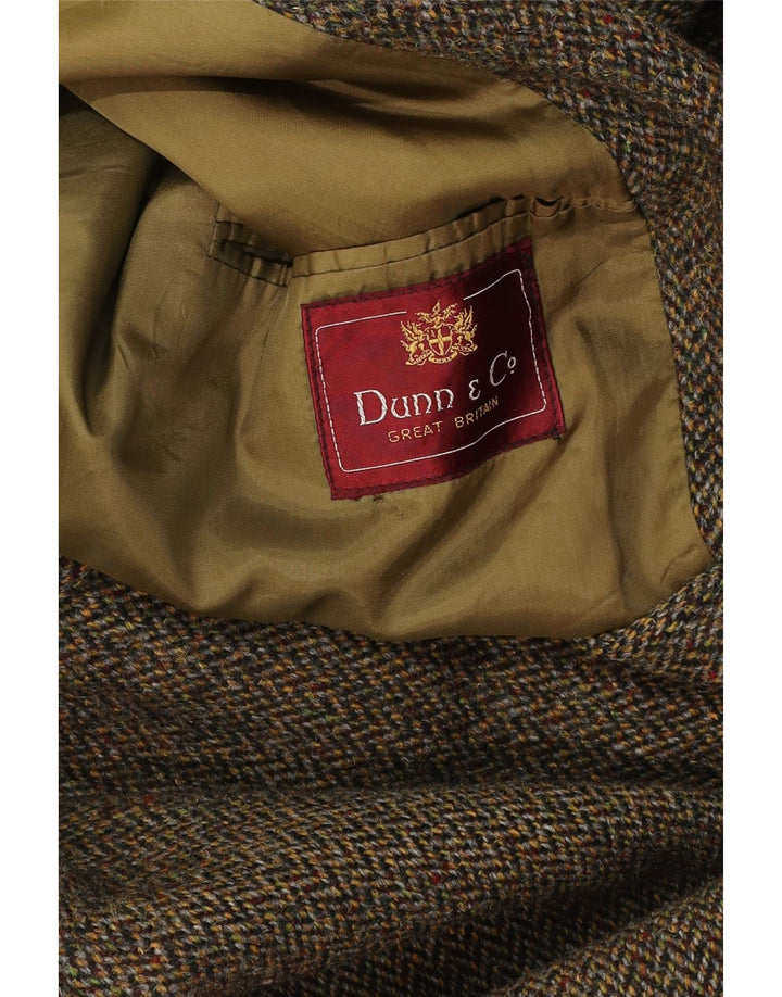 DUNN &CO Ανδρικό Πανωφόρι UK 40 Large Khaki Ψαροκόκκαλο