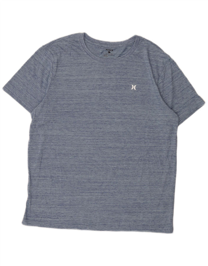 Ανδρικό T-Shirt Hurley Top Large Blue Flecked Polyester