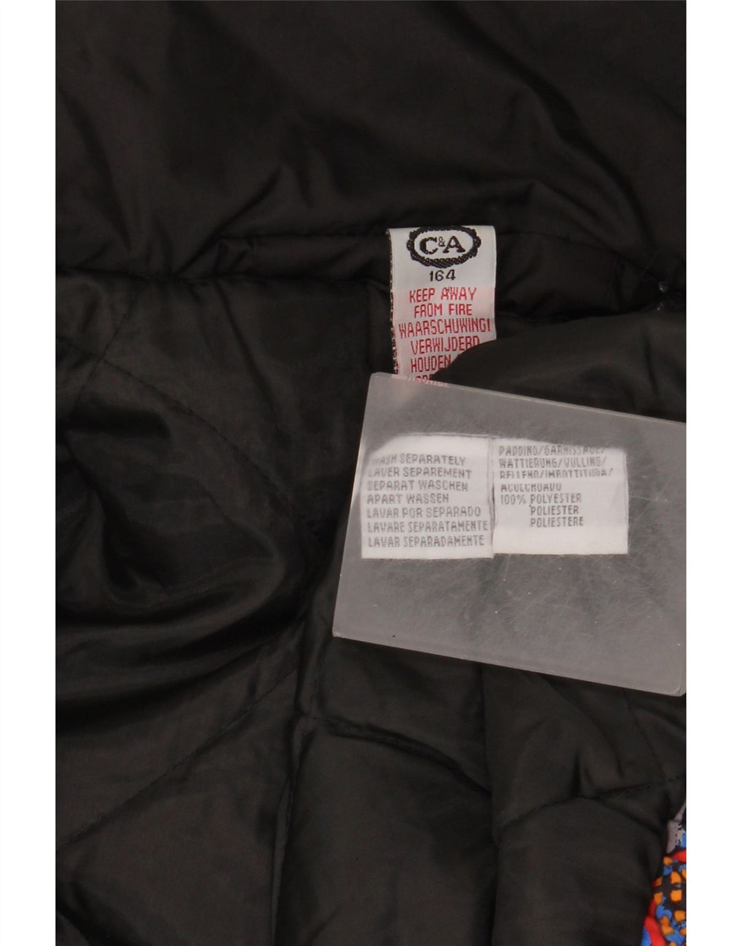 C&A Boys Hooded Jacket 13-14 Years Πολύχρωμος Floral Πολυεστέρας