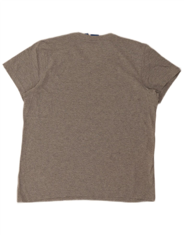 Ανδρικό γραφικό T-Shirt Adidas Top Μεσαίο γκρι βαμβακερό