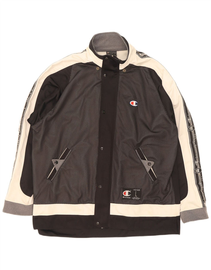 Ανδρική φόρμα Champion Graphic Top Jacket Large Black Colourblock