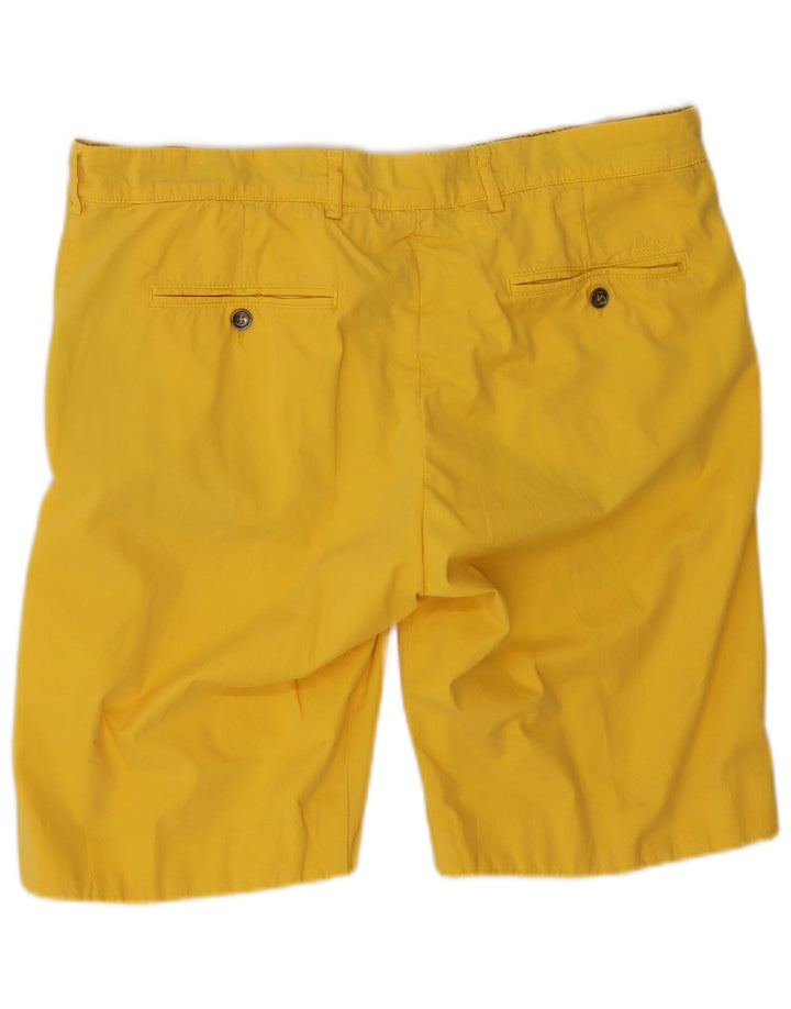 Ανδρικό σορτς Chino 40Weft W36 μεγάλο κίτρινο βαμβακερό
