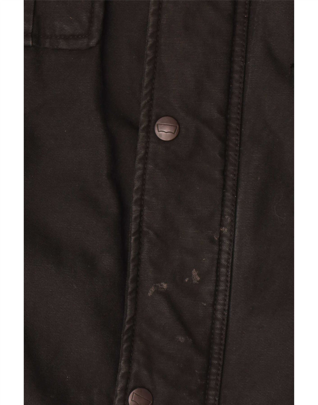 Levi's Mens Utility Jacket UK 42 XL Μαύρο βαμβακερό