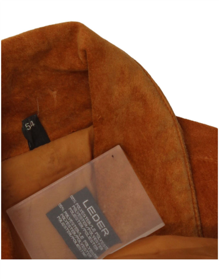 Ανδρικό Suede Jacket VINTAGE EU 54 2XL Καφέ Δερμάτινο