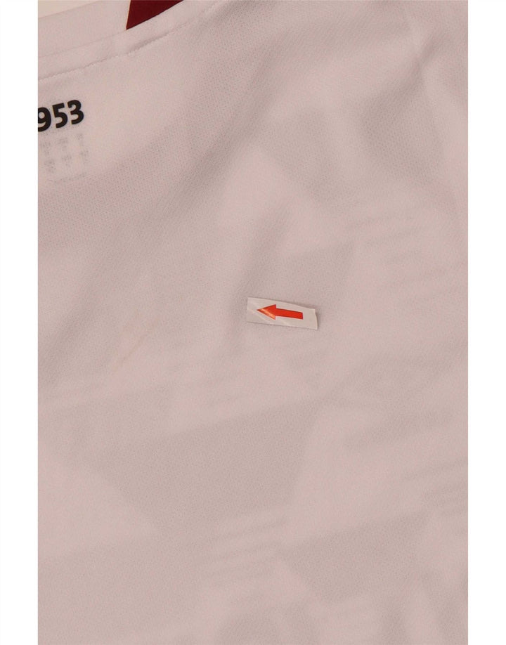 Ανδρικό γραφικό μπλουζάκι Umbro Top Small White Colourblock Πολυεστέρας