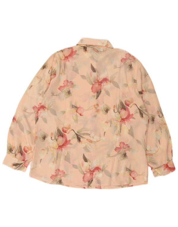 Giulia Galanti Γυναικείο πουκάμισο Μπλούζα UK 16 Large Pink Floral