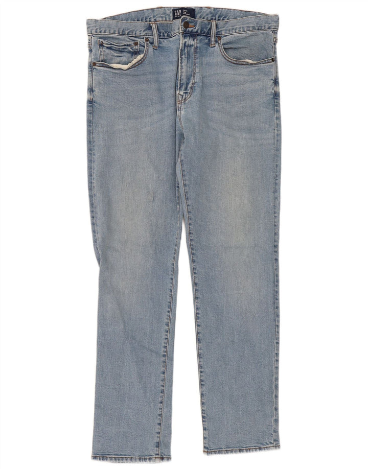 Ανδρικό τζιν Gap Slim Straight W36 L32 Μπλε βαμβακερό