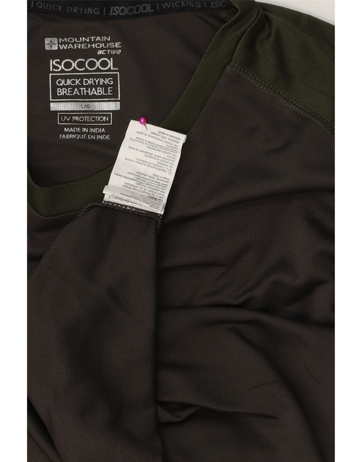 Ανδρικό T-Shirt Mountain Warehouse Top Large Grey Colourblock Polyester