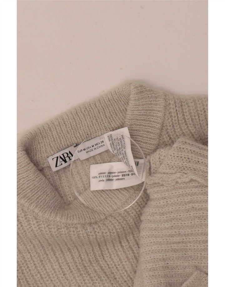 Zara γυναικείο πουλόβερ με λαιμόκοψη χελώνας UK 12 μεσαίο πολυεστέρας