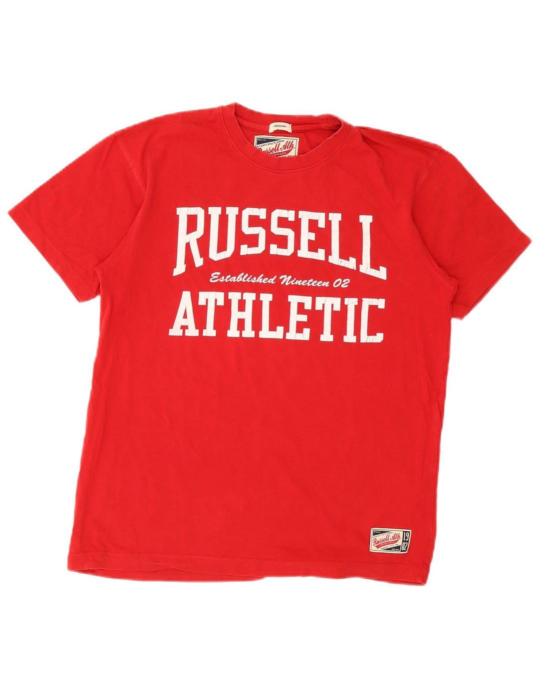 Ανδρικό γραφικό μπλουζάκι Russell Athletic Top Μεσαίο κόκκινο βαμβακερό