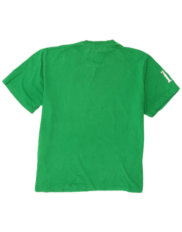Ανδρικό T-Shirt Champion Graphic Top 2XL Πράσινο βαμβακερό