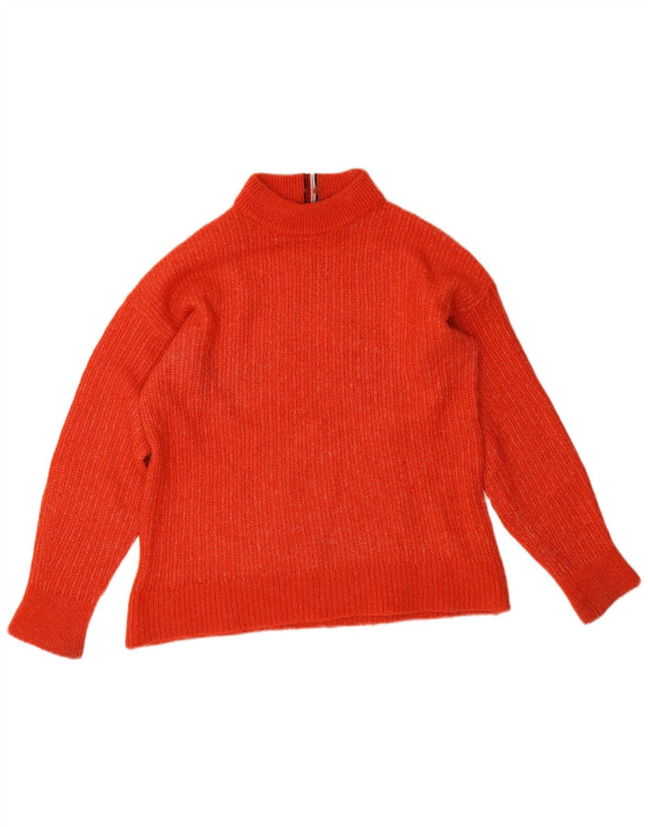 Tommy Hilfiger Γυναικείο πουλόβερ με ρολό λαιμόκοψη UK 14 Medium Orange