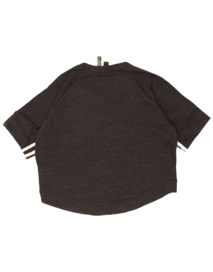 Γυναικεία φούτερ Adidas Crop Jumper UK 12/14 Medium Black Flecked