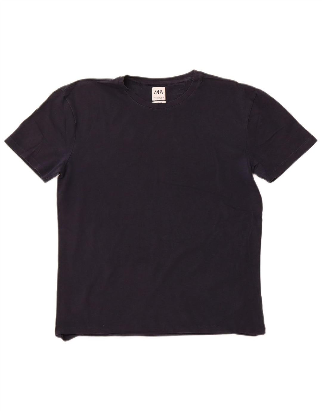 Ανδρικό T-Shirt Zara Slim Fit Top XL Navy Blue