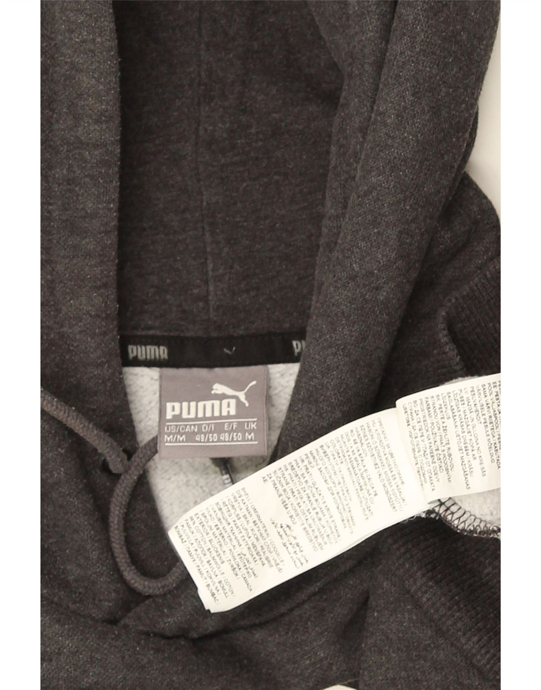 Ανδρικό γραφικό κουκούλα PUMA, μεσαίο γκρι βαμβακερό
