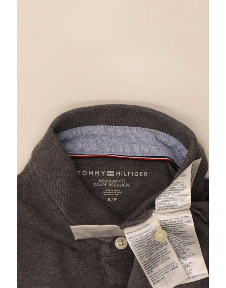 Tommy Hilfiger Ανδρικό μπλουζάκι πόλο με κανονική εφαρμογή, μικρό γκρι βαμβακερό