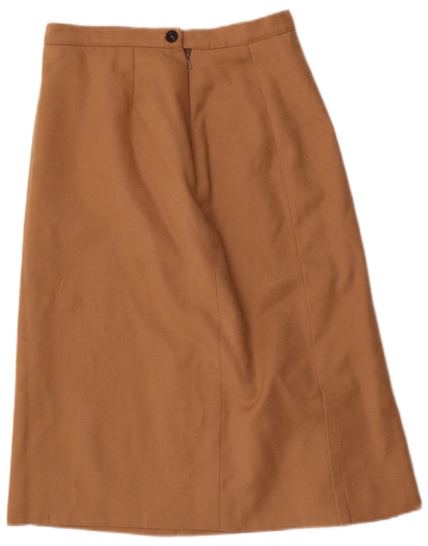 Windsmoor Γυναικεία Midi Φούστα UK 14 Medium W28 Μπεζ μαλλί
