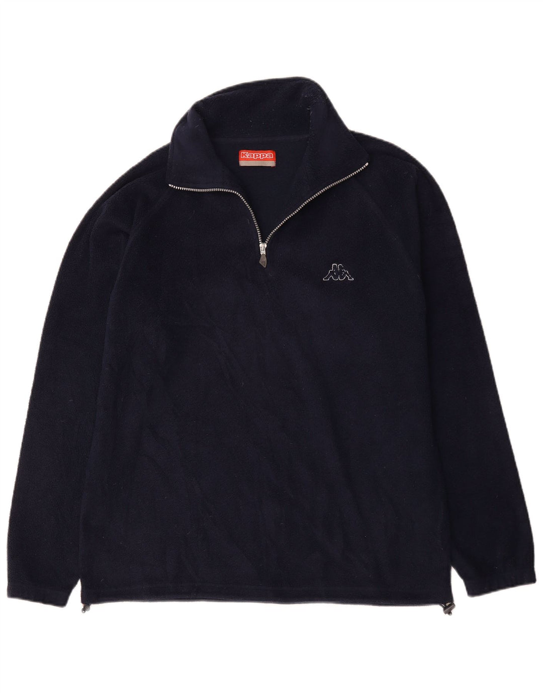 Kappa Ανδρικό φερμουάρ Fleece Jumper Μεγάλο Navy Blue Polyester