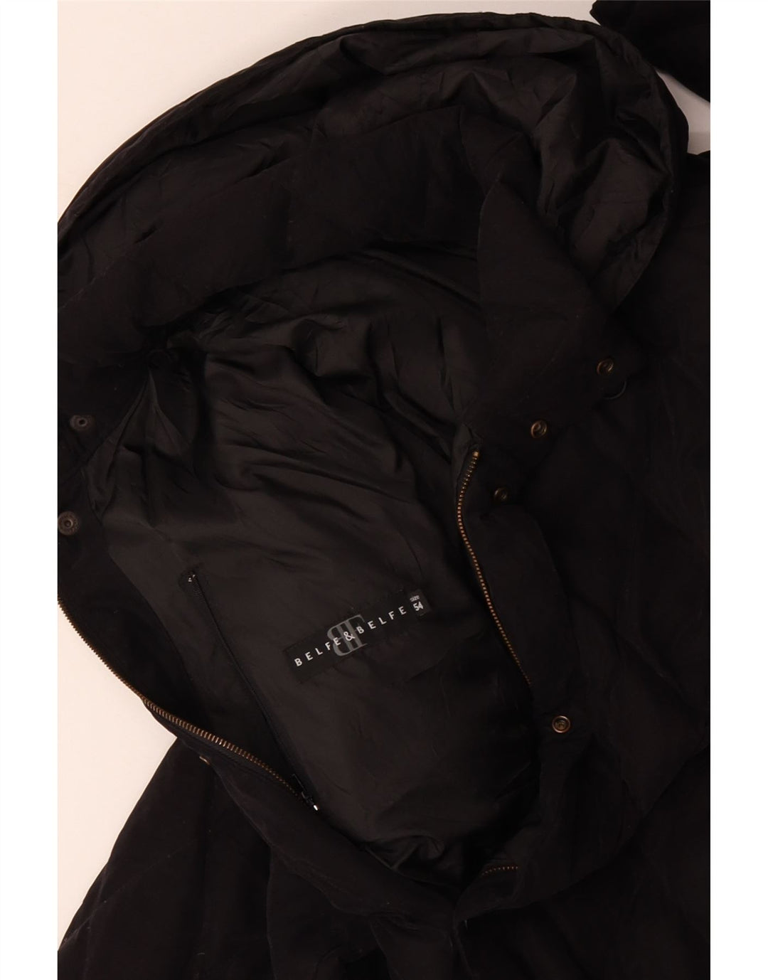 BELFE & BELFE Ανδρικό μπουφάν με κουκούλα IT 54 2XL Μαύρο