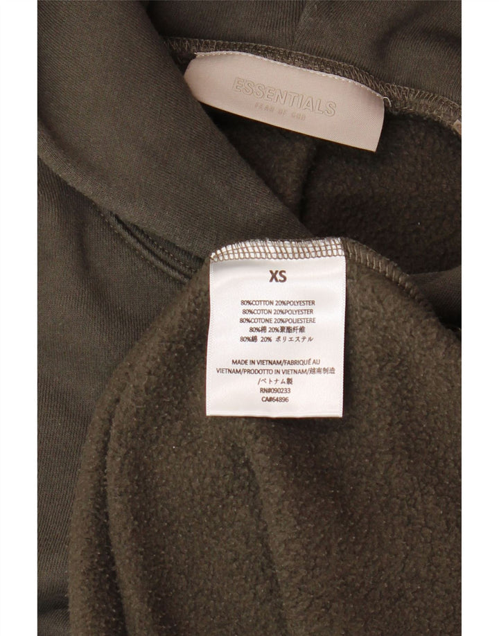 ΑΠΑΡΑΙΤΗΤΙΚΑ Ανδρικά Loose Fit Hoodie Jumper XS Καφέ βαμβακερό