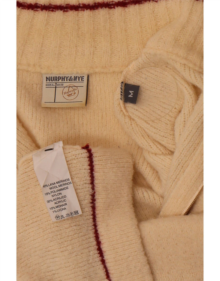 Γυναικείο πουλόβερ με ζακέτα Murphy & Nye UK 14 Medium Off White Colourblock