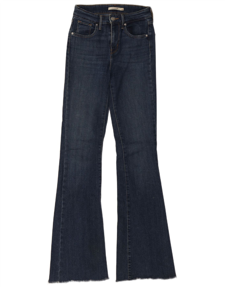 Γυναικείο ψηλό ψηλό τζιν Levi's flared W25 L32 Navy Blue Cotton