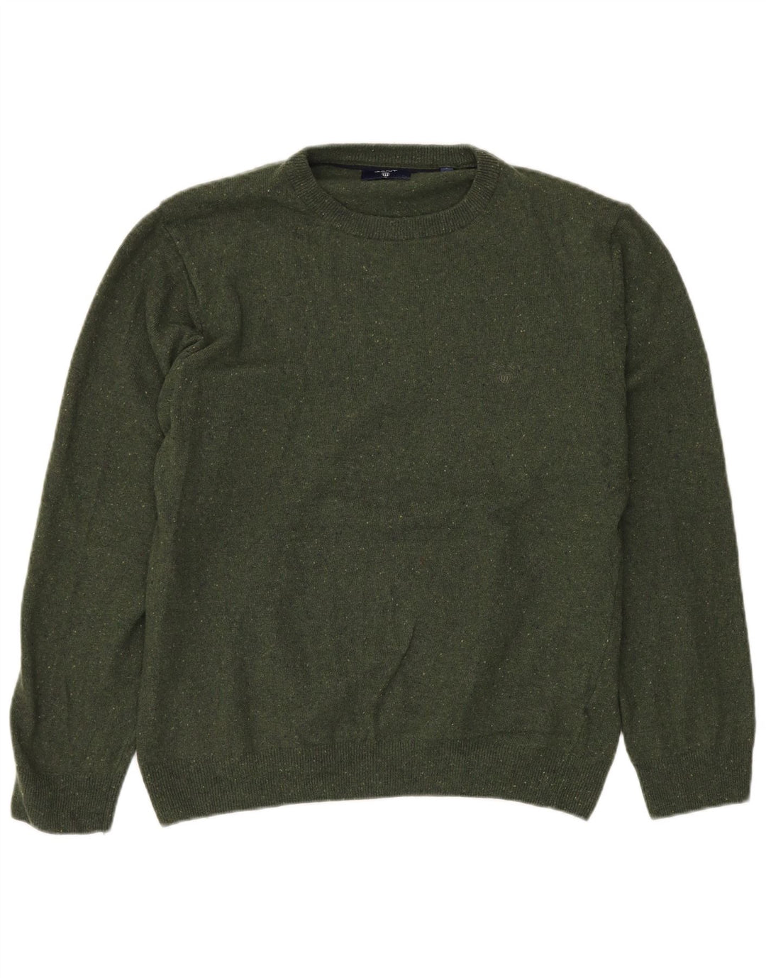 Γυναικείο πουλόβερ GANT Crew Neck Jumper UK 16 Large Green Flecked Wool