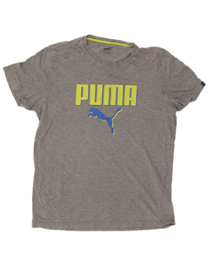 Ανδρικό γραφικό μπλουζάκι Puma Top 2XL με γκρι φλιτζάνι